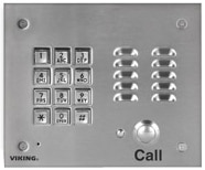 Viking K-1700-3 Series - door entry phone - brushed stainless steel