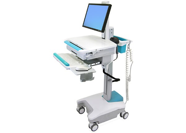 Ergotron StyleView LCD Cart, 40 Ah Powered, Medical & Healthcare