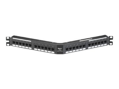 PANDUIT 24PT CAT5E MOD 8W8P PNL BLK