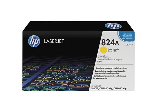 HP 824A (CB386A) Yellow Original LaserJet Image Drum - Single Pack - Laser Print Technology - 23000 - 1 Each - Yellow HP 824A (CB386A) Yellow Original LaserJet Image Drum - Single Pack - Laser Print Technology - 23000 - 1 Each - Yellow