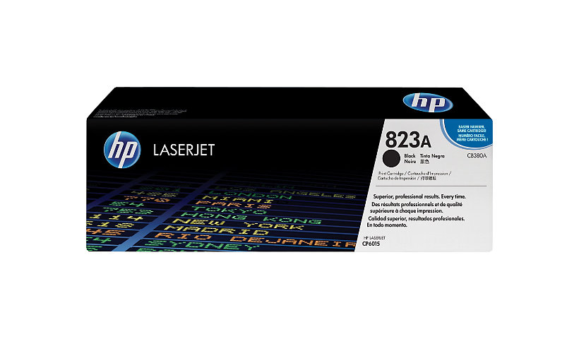 HP 823A (CB380A) Original Laser Toner Cartridge - Single Pack - Black - 1 Each