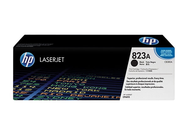 HP 823A (CB380A) Original Laser Toner Cartridge - Single Pack - Black - 1 Each - 16500 Pages HP 823A (CB380A) Original Laser Toner Cartridge - Single Pack - Black - 1 Each - 16500 Pages
