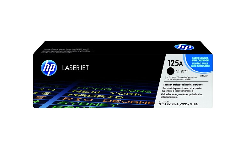 HP 125A black - original - LaserJet - cartridge (CB540A) - - Toner Cartridges CDW.com