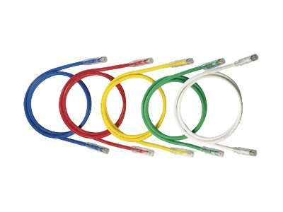 Panduit NetKey patch cable - 5 ft - red