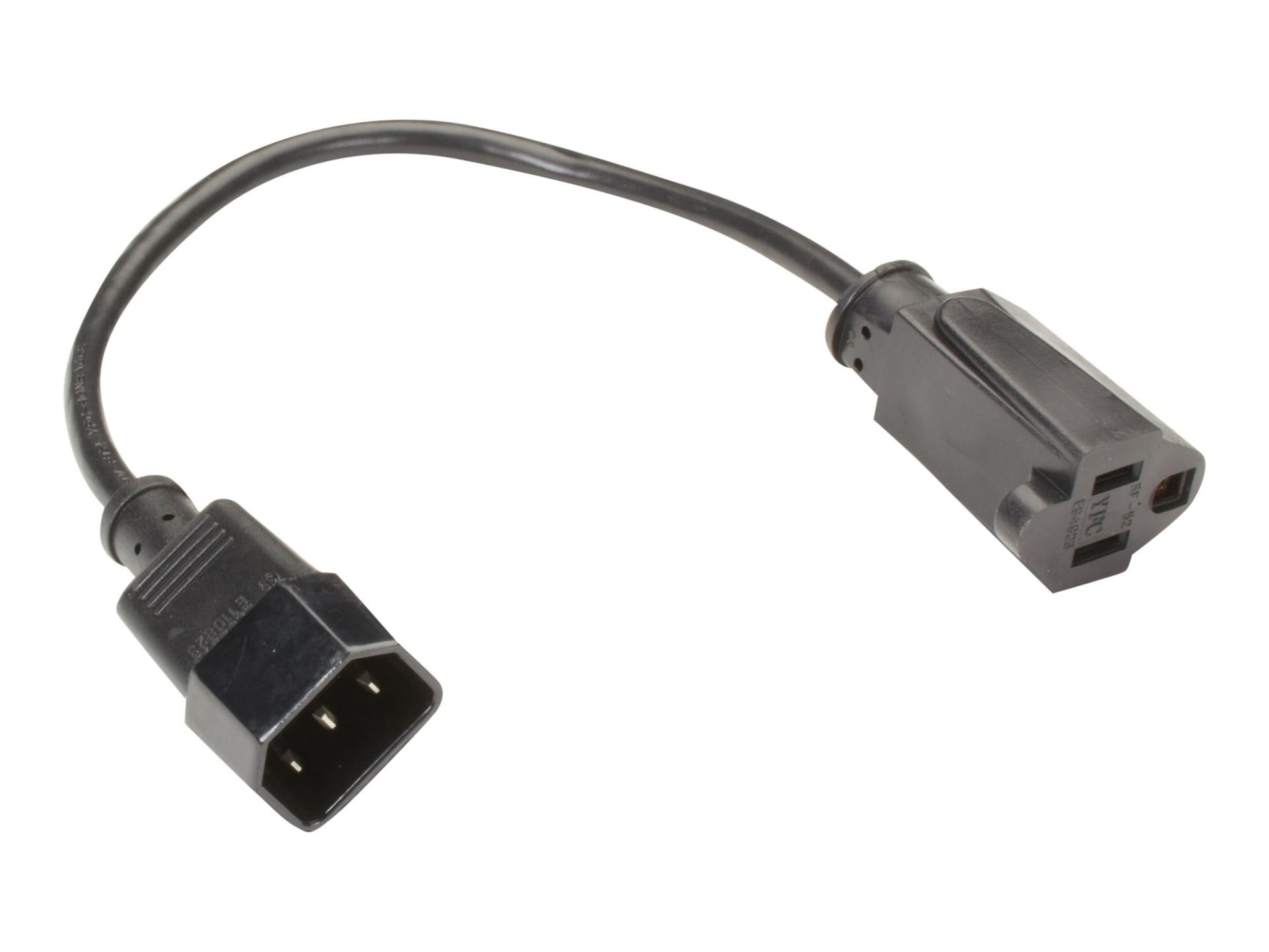 Black Box Power Cable Iec 60320 C14 To Nema 5 15 1 Ft Epxr15