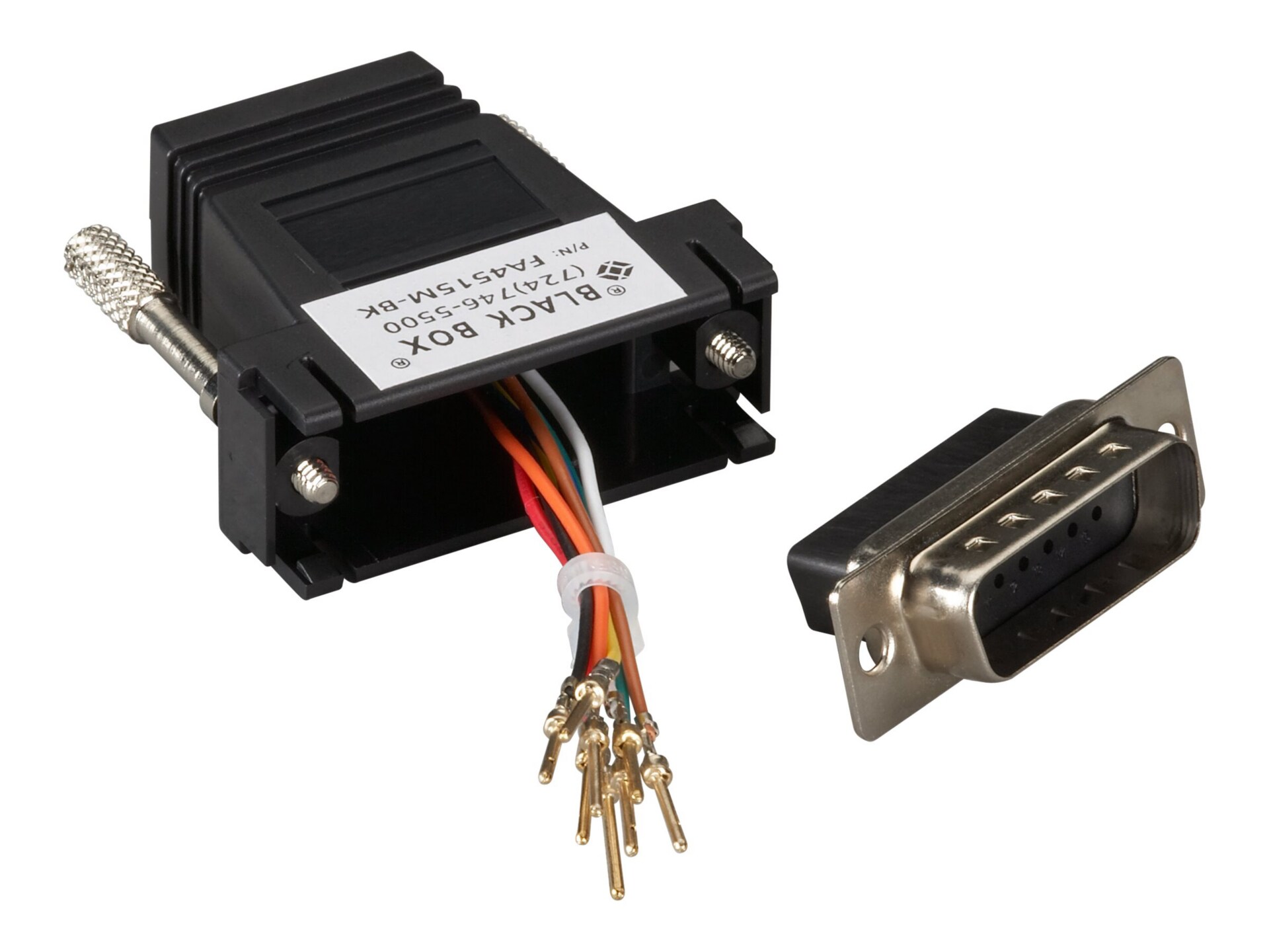 Black Box Modular Adaptor Kit (Unassembled) - network adapter - black