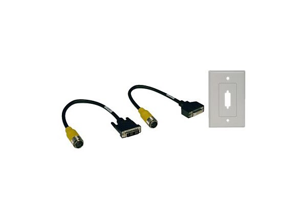 Tripp Lite Home Theater Easy Pull DVI Cable Kit, 1ea DVI Male and Female