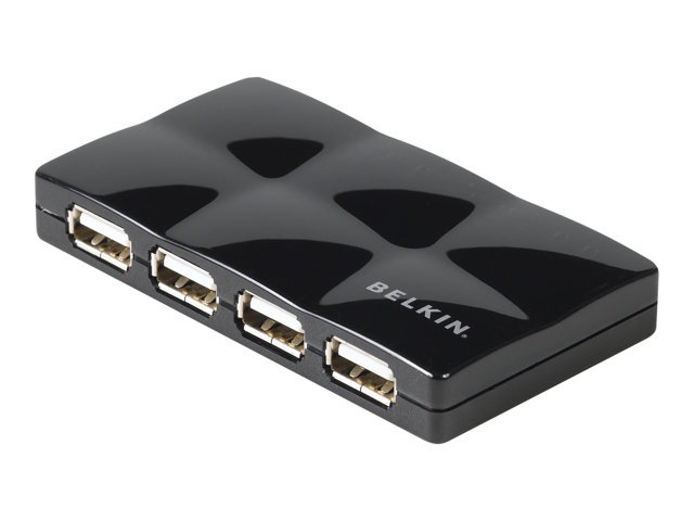 Belkin Hi-Speed USB 2.0 7-Port Mobile Hub - Black