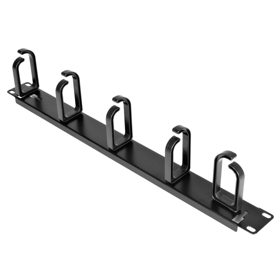 Thumbnail 2 of 7 for StarTech.com 19" Server Rack Cable Management Panel w/ D-Ring Hooks - 1U Horizontal or Vertical Wire and Cord TAA
