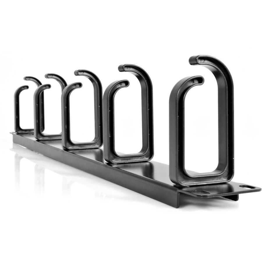 Thumbnail 3 of 7 for StarTech.com 19" Server Rack Cable Management Panel w/ D-Ring Hooks - 1U Horizontal or Vertical Wire and Cord TAA