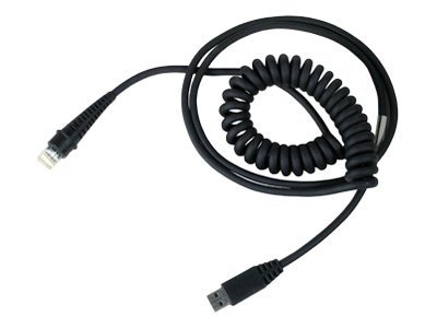 Honeywell - USB Cable - 9 ft - Coiled - Black