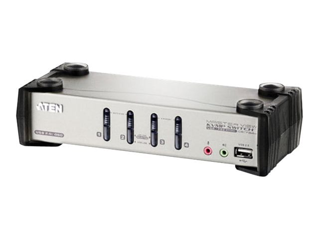 ATEN CS1734B - KVM / Audio / USB Switch - 4 x KVM / Audio / USB - Desktop
