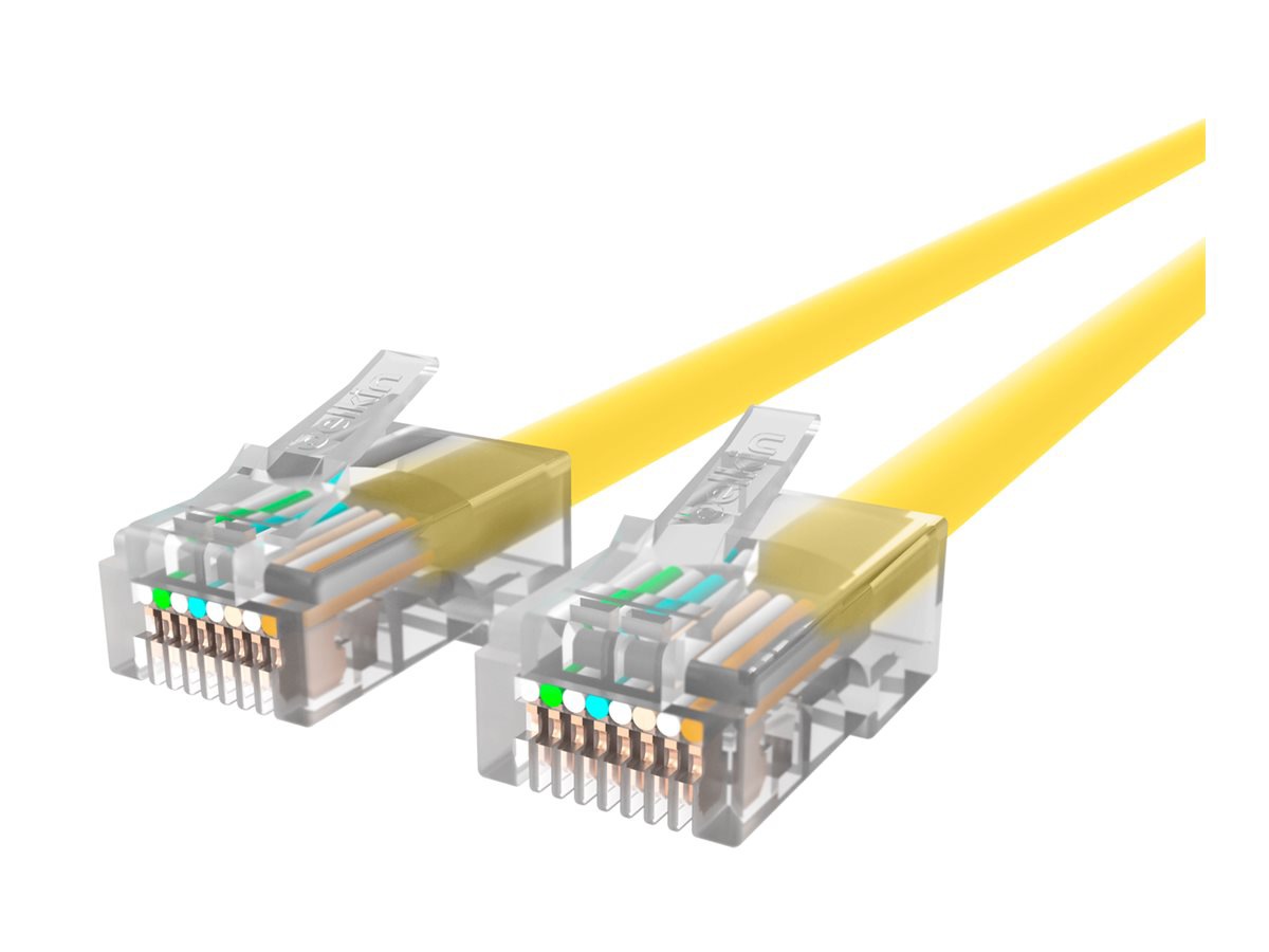 Belkin High Performance patch cable - 2 ft - yellow