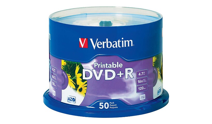 Verbatim - DVD+R x 50 - 4.7 Go - support de stockage