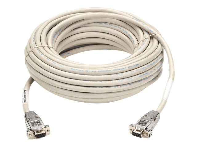 Black Box - null modem cable - DB-9 to DB-9 - 15 ft