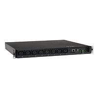 Tripp Lite PDU Switched 200V - 240V 2.3/2.9kW 15A C13 8 Outlet C14 1URM TAA - horizontal rackmount - power distribution