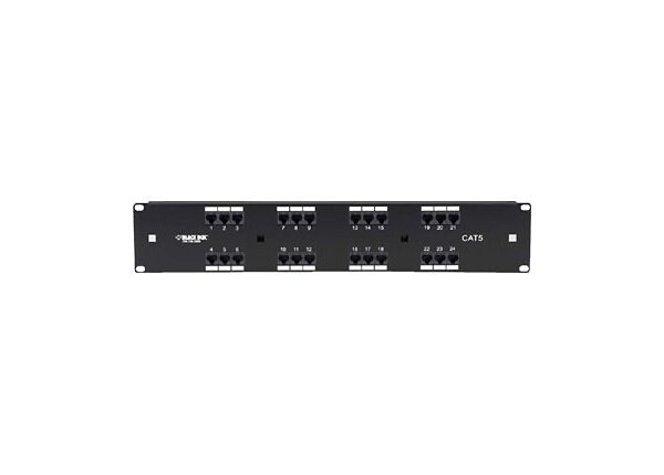 Black Box 25-Pair Patch Panel - patch panel - 2U - 19"