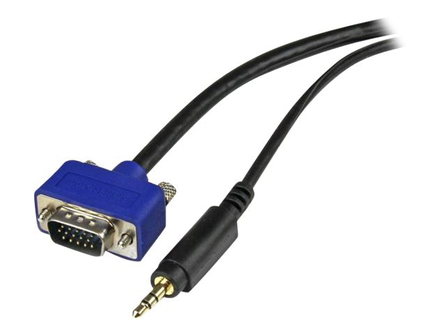 StarTech.com 6 ft Coax High Resolution Monitor VGA Cable w/ Audio - HD15 M/M