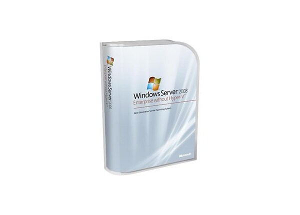 Microsoft Windows Server 2008 Enterprise without Hyper-V - media