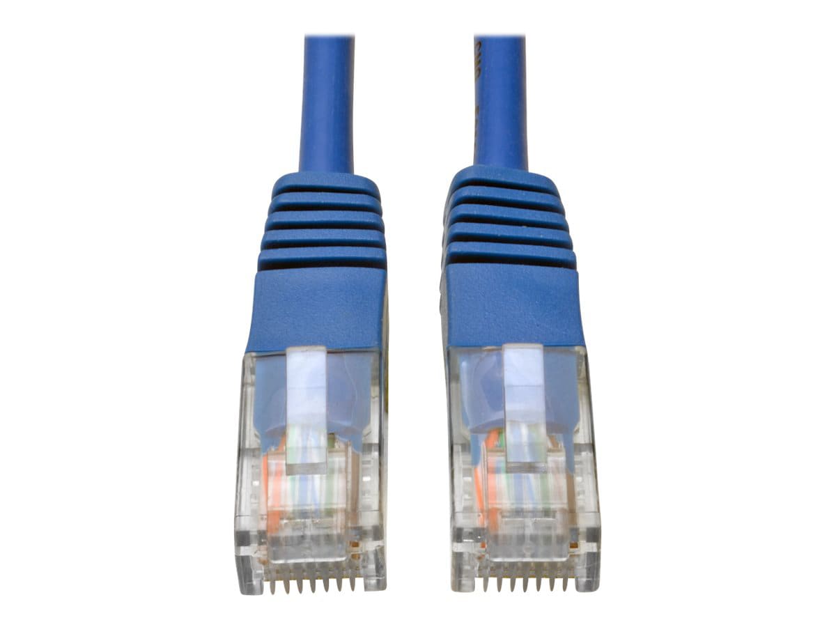 Eaton Tripp Lite Series Cat5e 350 MHz Molded (UTP) Ethernet Cable (RJ45 M/M), PoE - Blue, 100 ft. (30.5 m) - patch cable