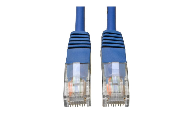 Eaton Tripp Lite Series Cat5e 350 MHz Molded (UTP) Ethernet Cable (RJ45 M/M), PoE - Blue, 100 ft. (30.5 m) - patch cable