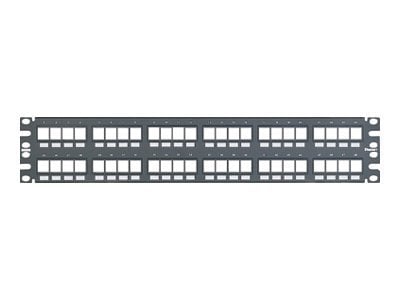 Panduit NetKey Flush Mount Modular Patch Panel - patch panel - 2U - 19"