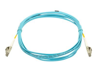 Black Box 3M LC/LC Duplex 10G Multimode 50/125 OM3 Fiber Cable Aqua 10ft