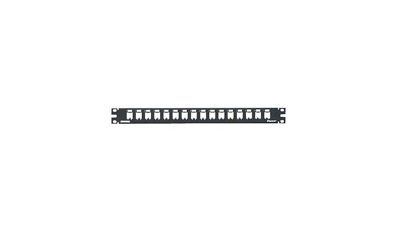 Panduit MINI-COM All Metal Shielded Modular Patch Panel - patch panel - 1U