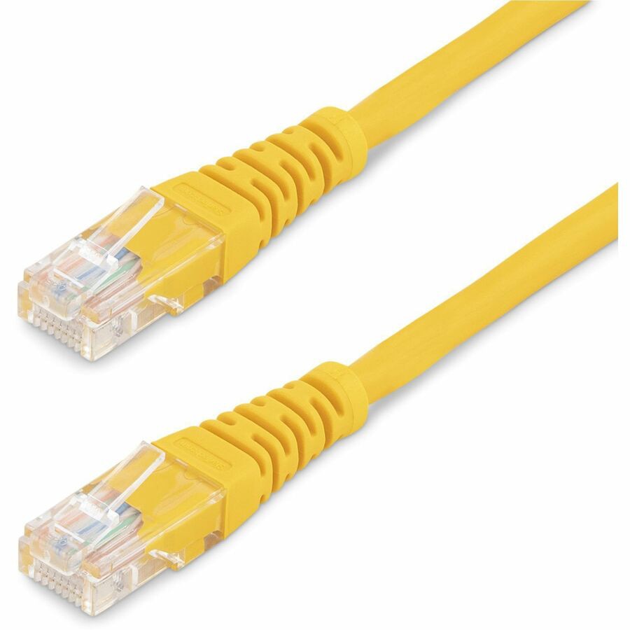 StarTech.com Cat5e Ethernet Cable 1 ft Yellow - Cat 5e Molded Patch Cable