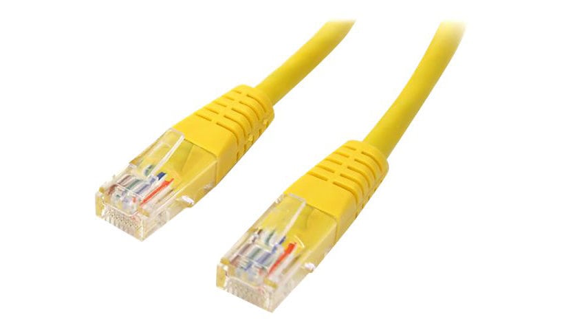 StarTech.com Cat5e Ethernet Cable 1 ft Yellow - Cat 5e Molded Patch Cable