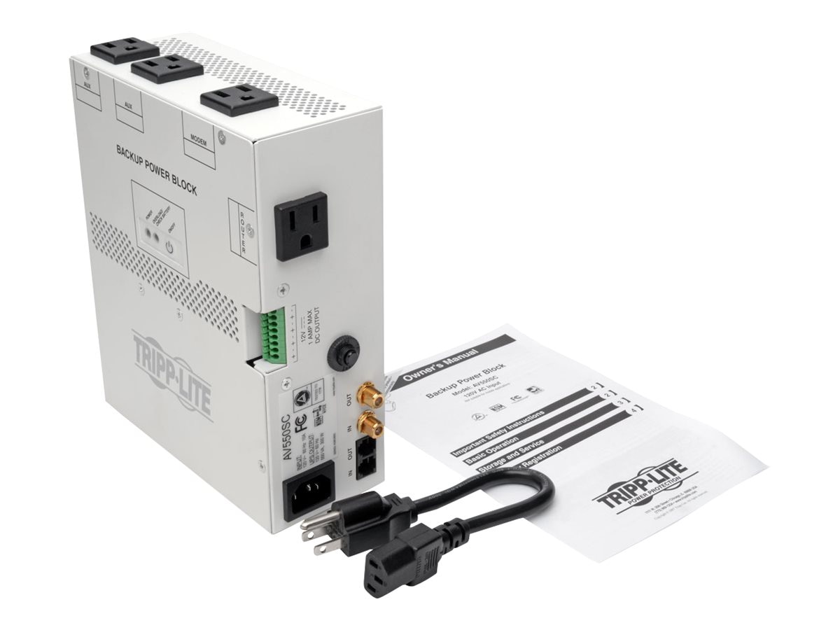 Thumbnail 5 of 6 for Eaton Tripp Lite Series 550VA Audio/Video Backup Power Block - Exclusive UPS Protection for Structured Wiring Enclosure
