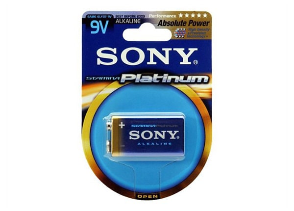 Sony Stamina Platinum battery - 9V - alkaline