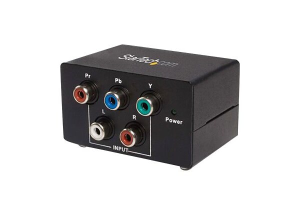 StarTech.com Component to VGA Video Converter with Audio - video converter - black