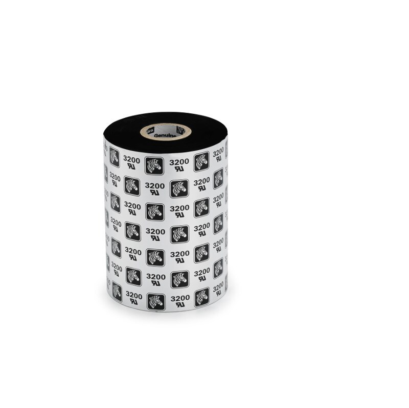 Zebra 3200 Wax/Resin - 6 - black - print ink ribbon refill (thermal transfer)