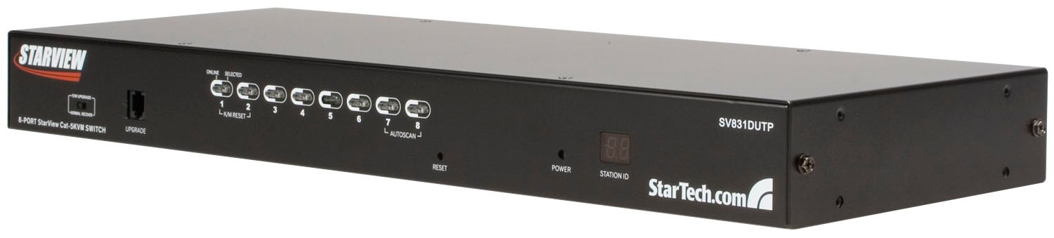 StarTech.com 8 Port 1U Rack Mount USB PS/2 Cat5 UTP KVM Switch