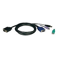 Tripp Lite 6ft USB / PS2 Cable Kit for KVM Switches B040 / B042 Series KVMs 6' - keyboard / video / mouse (KVM) cable