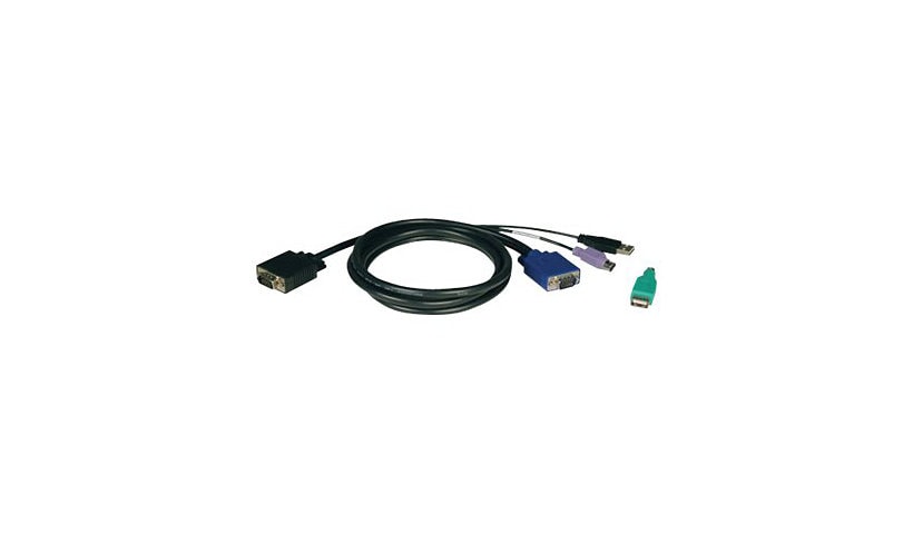 Tripp Lite 15ft USB / PS2 Cable Kit for KVM Switches B040 / B042 Series KVMs 15' - keyboard / video / mouse (KVM) cable