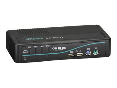 Black Box ServSwitch DT Pro II KVM Switch Kit - KVM / audio / USB switch - 4 ports