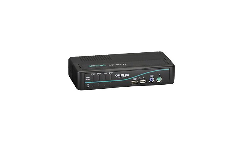 Black Box ServSwitch DT Pro II KVM Switch Kit - KVM / audio / USB switch - 4 ports