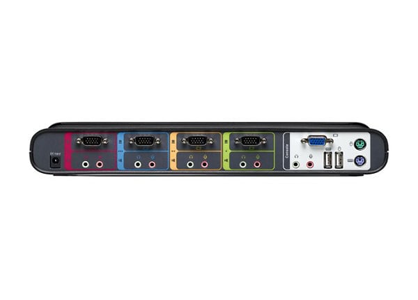 Belkin SOHO KVM Switch VGA & PS/2, USB - KVM / audio switch - 4 ports - desktop - B2B