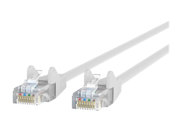 Belkin 14ft CAT6 Ethernet Patch Cable Snagless, RJ45, M/M, White - patch cable - 4.27 m - white - B2B