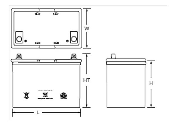 Rubbermaid 55Amp Replacement Battery
