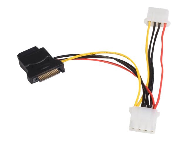 StarTech.com Serial ATA 15 Pin to LP4 Power Cable Adapter w/ 2 Extra LP4