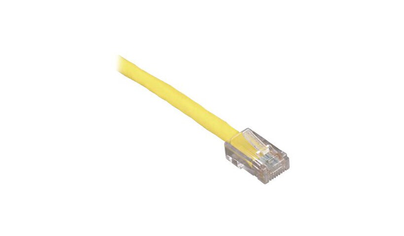 Black Box 4ft Yellow Cat5 CAT5e UTP Patch Cable, 350Mhz, No Boot, 4'