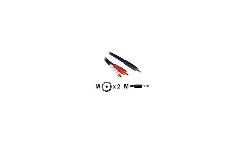 C2G 25ft Velocity One 3.5mm Stereo Male to Two RCA Stereo Male Y-Cable