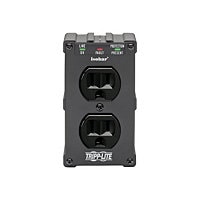 Tripp Lite Isobar Surge Protector Wall Mount Direct Plug In 2 Out 1410 Joul