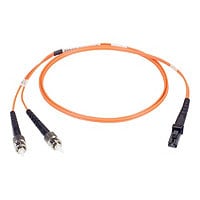OM1 62.5/125 Multimode Fiber Patch Cable OFNR PVC ST-LC OR 20M