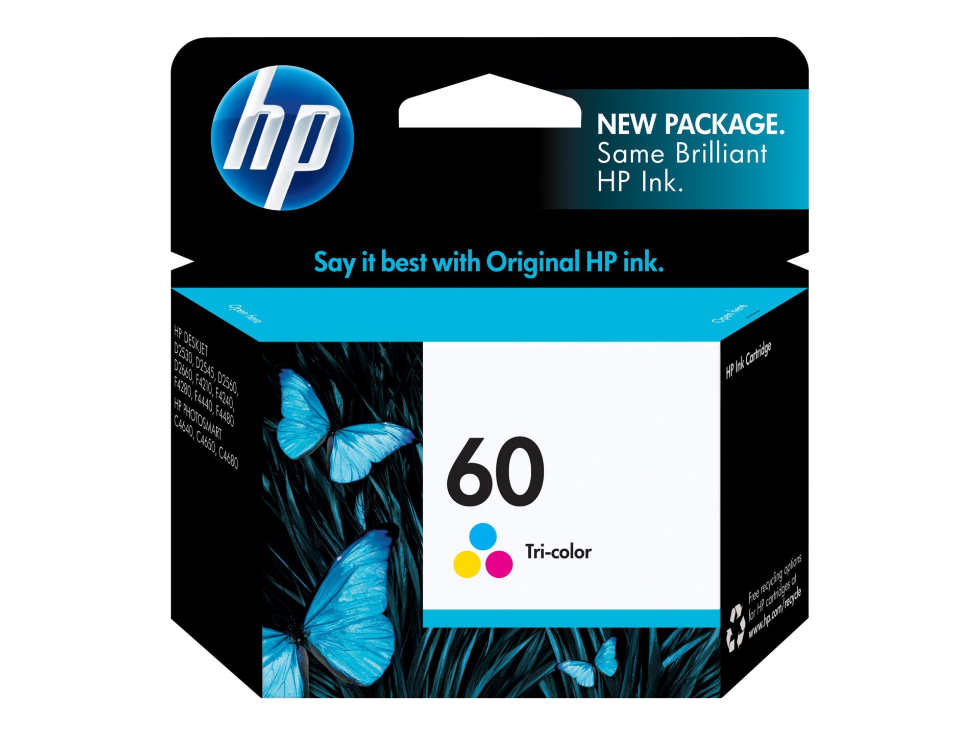 HP 60 Original Ink Cartridge - Single Pack