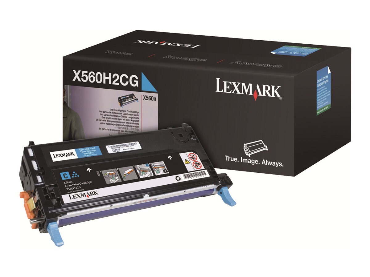 Lexmark X560H2CG Hi Yield Cyan Toner Cartridge