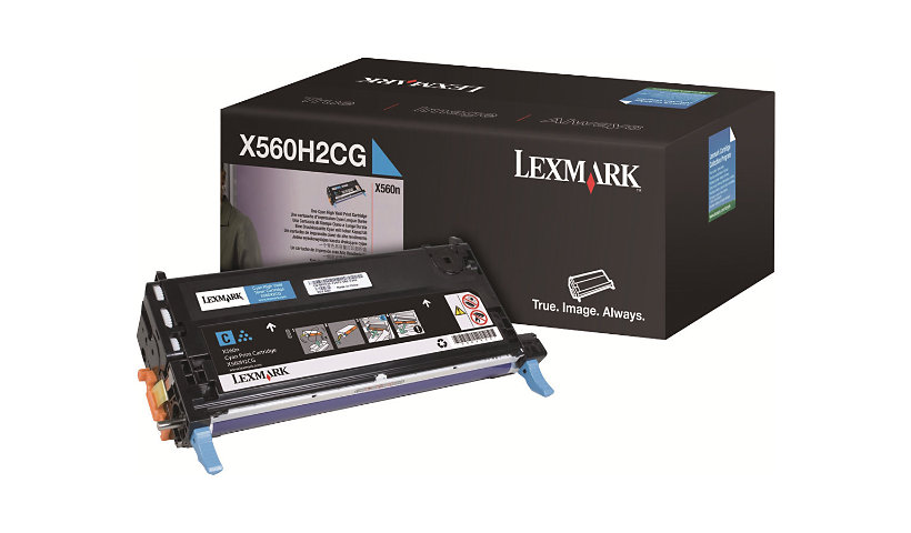 Lexmark X560H2CG Hi Yield Cyan Toner Cartridge